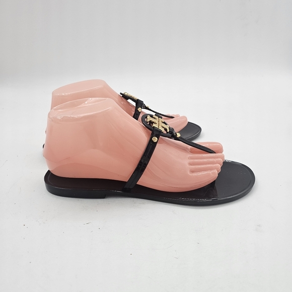 Tory Burch Mini Miller Jelly Thong Sandals Size 8 US / 38 EU – Black, NWOB - Picture 6 of 10